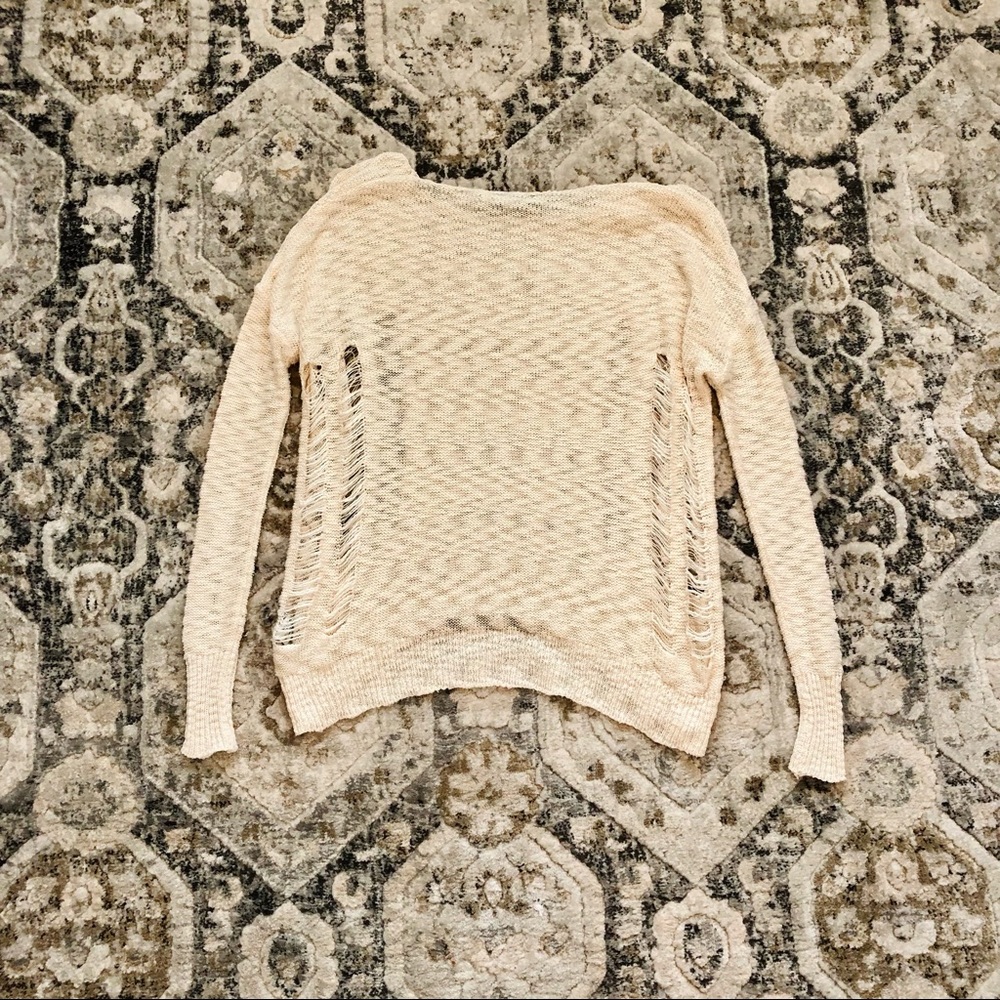 Lucca Couture Distressed Sweater - Picture 5 of 5